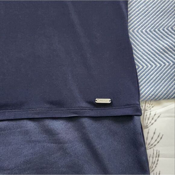 Calvin Klein Navy Blue Tunic Top Size L - Picture 4 of 10